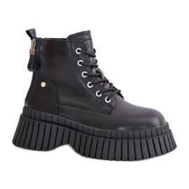Step in style Trappers Model Goe OO2N4126 Black - Pas în stil negru