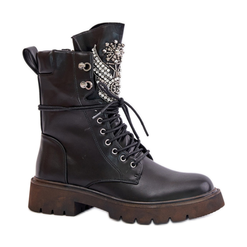 Step in style Muncitori Model Da MR880-080 Piele Neagra - Pas in stil negru