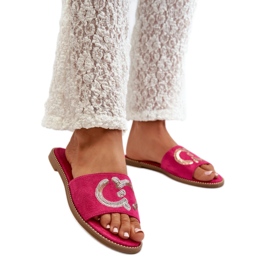 Step in style Sandale Flip-flops Model S.Barski KV27-052 Fuchsia - Pas în stil roz
