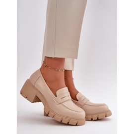 Step in style Pantofi Model Menloa 68222 Bej - Pas in stil