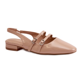 Step in style Balerini Model Bialettia YK-05 Bej - Pas in stil