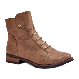 Step in style Cizme Model Labise ASA62-16 Gold - Pas in stil galben