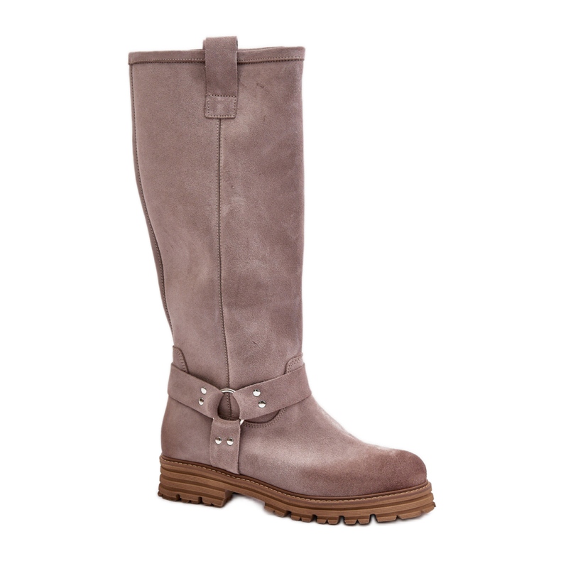 Step in style Cizme Model Lewski 3615 Cappuccino Suede - Pas in stil bej Step in style Cizme Model Lewski 3615 Cappuccino Suede - Pas in stil bej