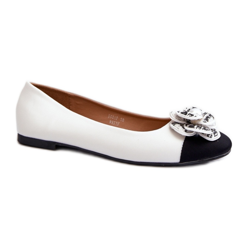 Step in style Balerini Model Divinella T601P Alb - Pas in stil