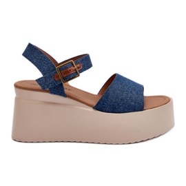 Step in style Sandale Model Geferia PS18 Jenas - Pas in stil albastru