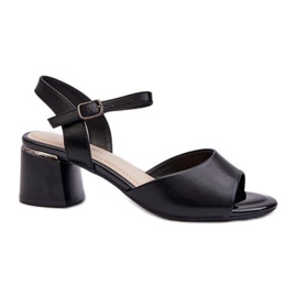 Step in style Sandale Model Sergio Leone SK876 Negru - Pas in stil