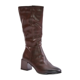 Step in style Cizme Model Ellithira ASA217-2 Maro - Pas in stil