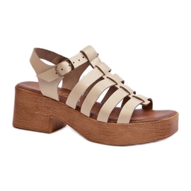 Step in style Sandale Model Zazoo 40410 Bej - Pas in stil