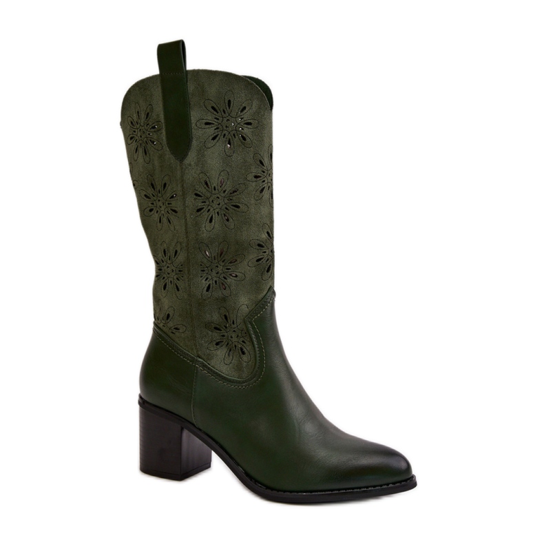 Step in style Cizme Model Nevilos RMR2337-11 Verde - Pas in stil