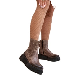 Step in style Cizme Model Zazoo 60369 Bej Inchis - Pas in stil Step in style Cizme Model Zazoo 60369 Bej Inchis - Pas in stil