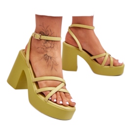 Step in style Sandale Model Shemira 78-130 Verde - Pas in stil Step in style Sandale Model Shemira 78-130 Verde - Pas in stil