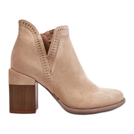 Step in style Cizme Model Jolnima A5729-39 Bej Deschis - Pas in stil