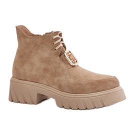 Step in style Cizme Model Zazoo 2952 Bej - Pas in stil