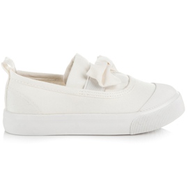 L&H Slip-on cu adidasi alb