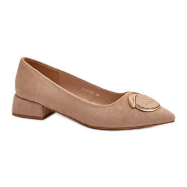 Step in style Pompe Model S.Barski KV27-037 Bej - Pas în stil