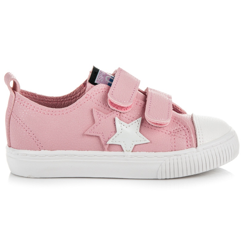 L&H Curele de tip velcro cu piele ecologică roz