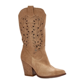 Step in style Cizme Model Lewski 3609 Bej Suede - Pas in stil Step in style Cizme Model Lewski 3609 Bej Suede - Pas in stil