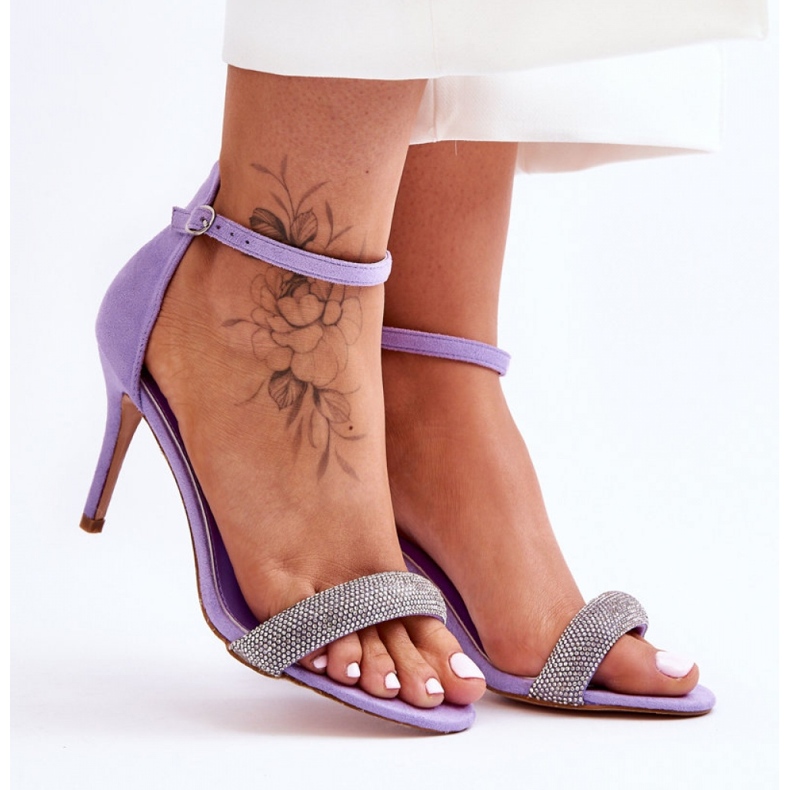 Step in style Model Moments LY-9268-3 Sandale violete - Pas în stil