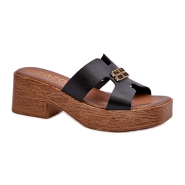 Step in style Sandale Flip-flops Model Zazoo 40412 Negru - Pas în stil