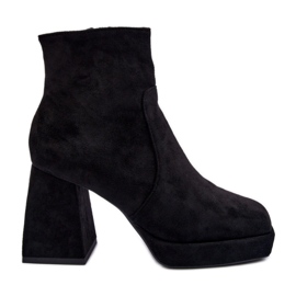Step in style Cizme Model Abnous NS293P Negru - Pas in stil