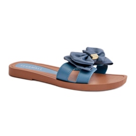 Step in style Sandale Flip-flops Model Rivarina 491-02 Albastru - Pas în stil