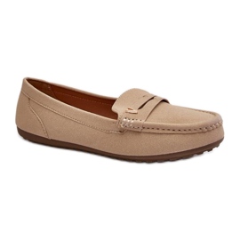 Step in style Mocasini Model Iramarie DF879 Bej Deschis - Pas in stil