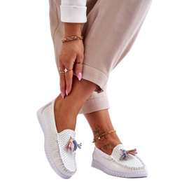 Step in style Mocasini Model Lanzarot 23PB08-5372 Alb - Pas in stil