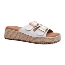 Step in style Sandale Flip-flops Model Zaloemi C-315 White - Pas în stil alb