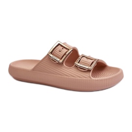 Step in style Sandale Flip-flops Model Zaxy LL285087 Bej - Pas în stil