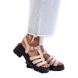 Step in style Sandale Model Zaxy NN285040 Bej deschis - Pas în stil