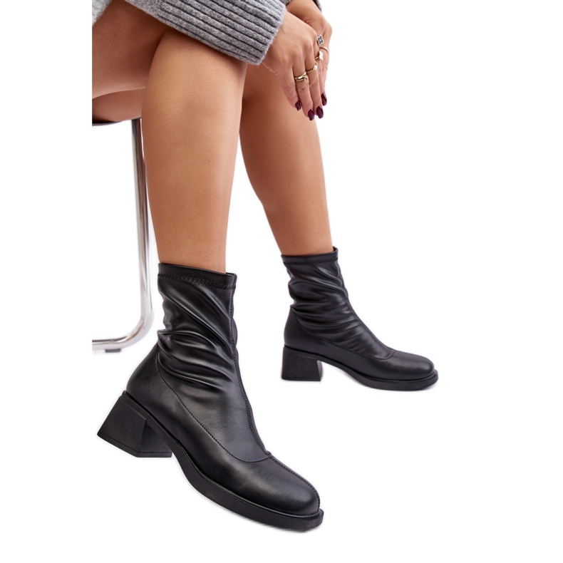 Step in style Cizme Model Aphroteia 23BT35-6449 Piele Neagra - Pas in stil negru Step in style Cizme Model Aphroteia 23BT35-6449 Piele Neagra - Pas in stil negru