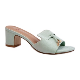 Step in style Sandale Flip-flops Model Jemenna JH338P Mint - Pas în stil verde Step in style Sandale Flip-flops Model Jemenna JH338P Mint - Pas în stil verde