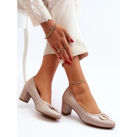 Step in style Pompe Model Aeliris 58254 Bej - Pas în stil