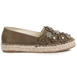 Marquiz Pantofi jos cu slip-on cu decoratiuni verde Marquiz Pantofi jos cu slip-on cu decoratiuni verde