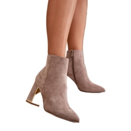 Step in style Cizme Model Mevair NS331 Bej - Pas in stil