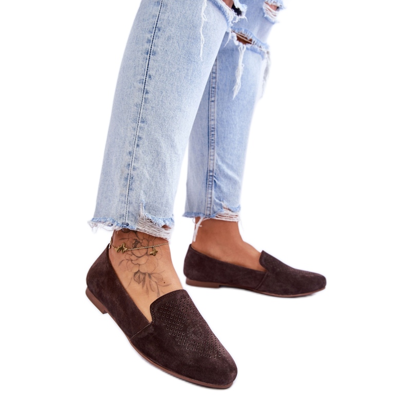 Step in style Mocasini Model Giovana LR29515 Maro - Pas in stil