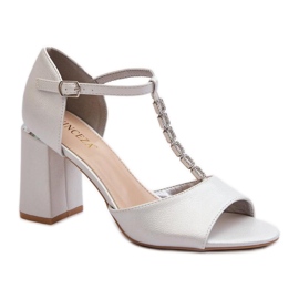 Step in style Sandale Model Aniya 20195 Silver - Pas în stil gri Step in style Sandale Model Aniya 20195 Silver - Pas în stil gri