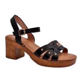 Step in style Sandale Model Assames 24SD98-6758 Negru - Pas în stil