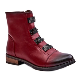 Step in style Cizme Model Evalith ASA62-30 Bordo - Pas in stil roșu