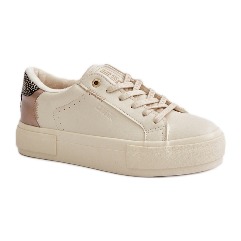 Pantofi sport de dama din piele ecologica Big Star Beige bej Pantofi sport de dama din piele ecologica Big Star Beige bej