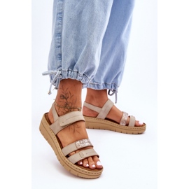 Step in style Sandale Model Fresh Look 23-46011 Bej - Pas în stil Step in style Sandale Model Fresh Look 23-46011 Bej - Pas în stil