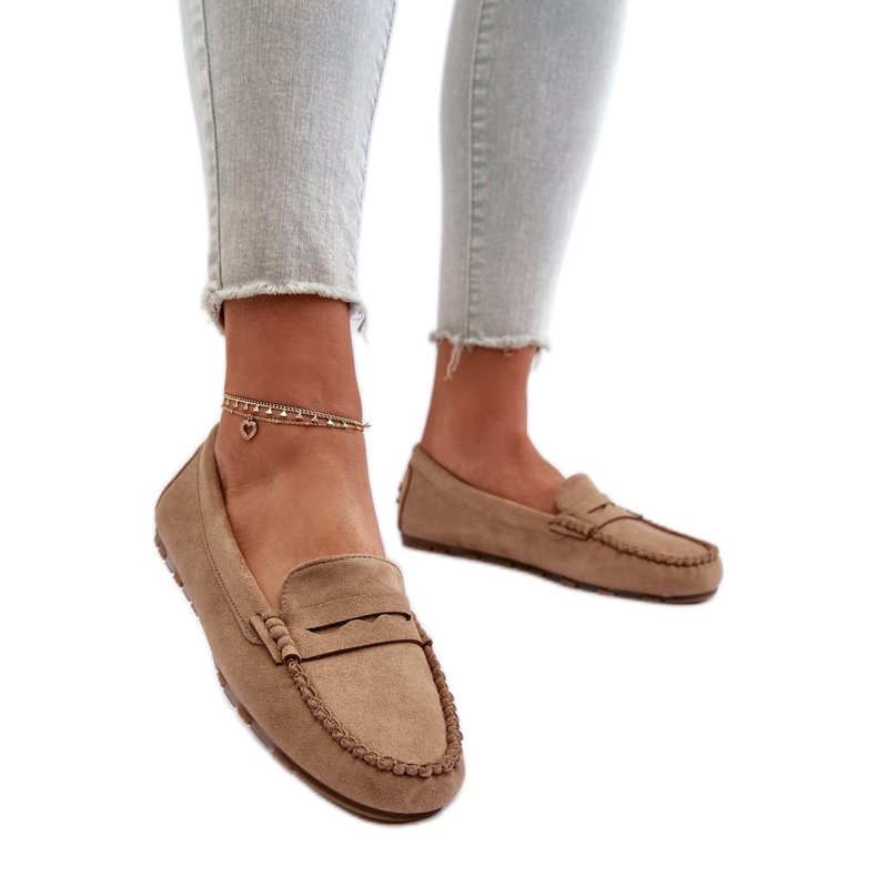 Mocasini Model 24PB02-7673 Bej Inchis Mocasini Model 24PB02-7673 Bej Inchis