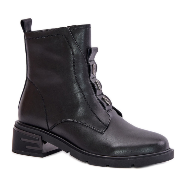 Evento Botine plate dama negru