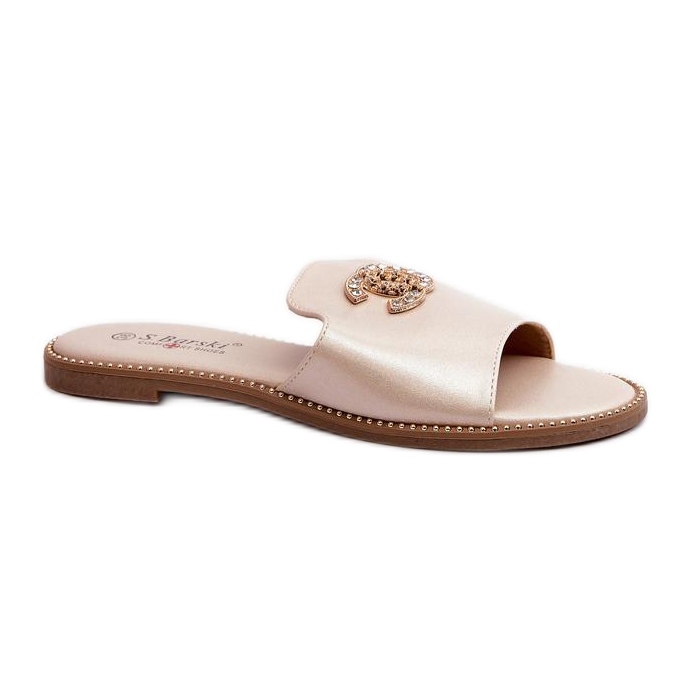 S.Barski KV27-050 Sandale flip-flop aurii de aur