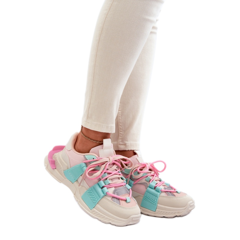 Pantofi sport Model BL357P Roz/Mentă
