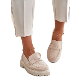 Mocasini confortabili Bej deschis Mocasini confortabili Bej deschis