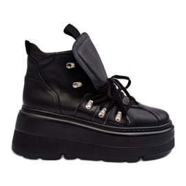 Pantofi Sport inalti Model Zazoo 3416 Negru Pantofi Sport inalti Model Zazoo 3416 Negru