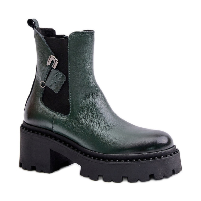 Cizme model Zazoo Verde Inchis negru