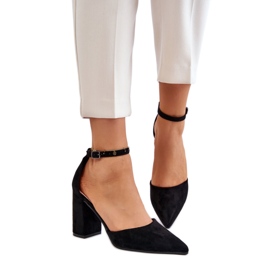 Step in style Pompe Model Lexie QA203P Black - Pas în stil negru