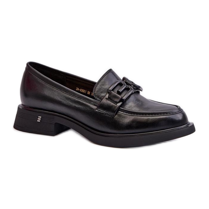 Mocasini de dama cu decoratiuni Vinceza 63501 negru